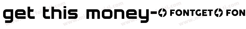 get this money字体转换